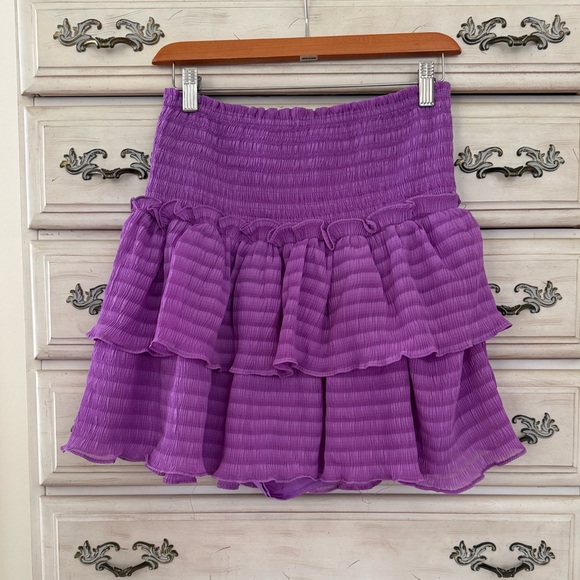 Vici Dresses & Skirts - Vici Orchid Smocked Ruffle Skirt